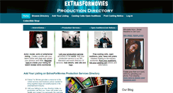 Desktop Screenshot of extrasformovies.com